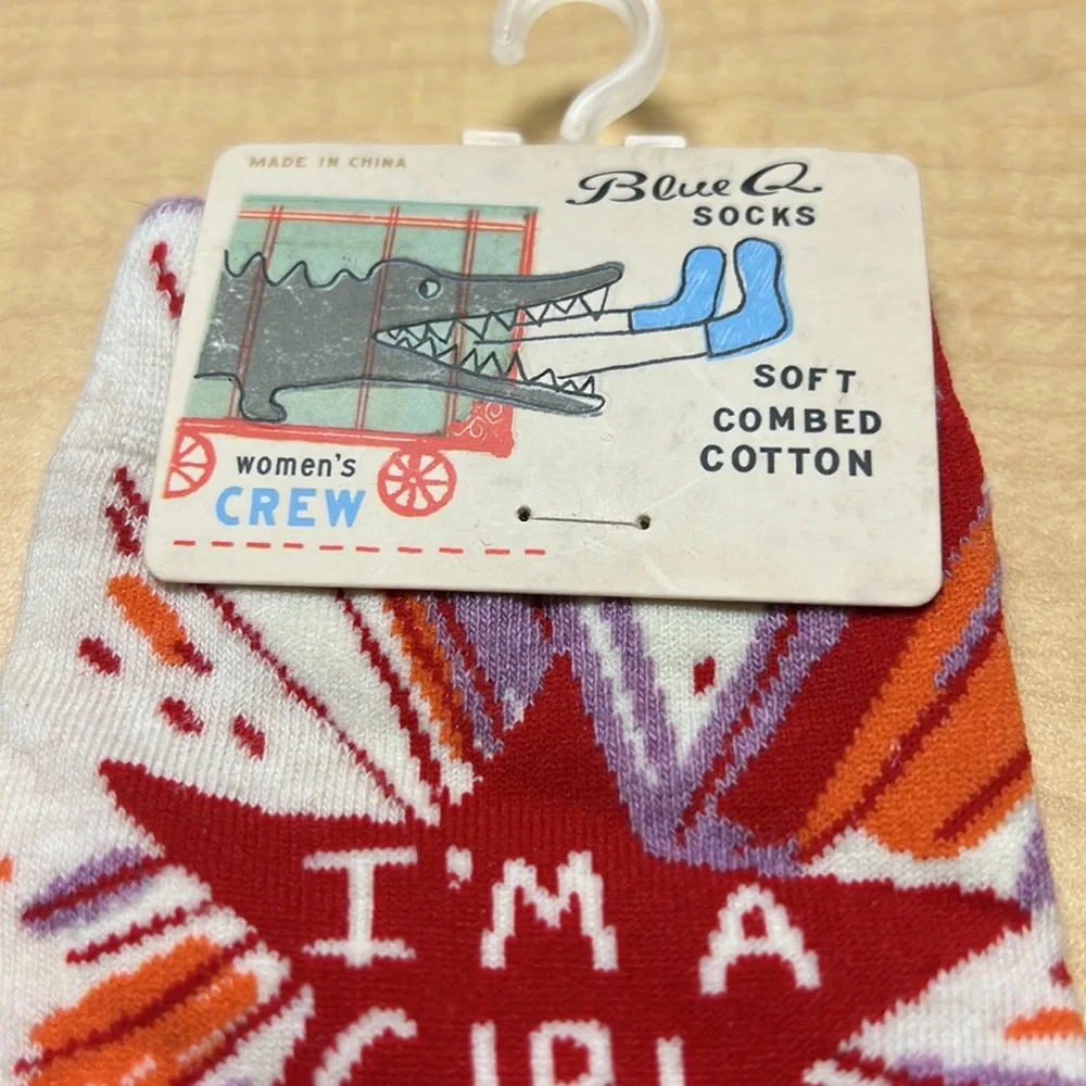 What’s Your Superpower‎ crew socks, NWT